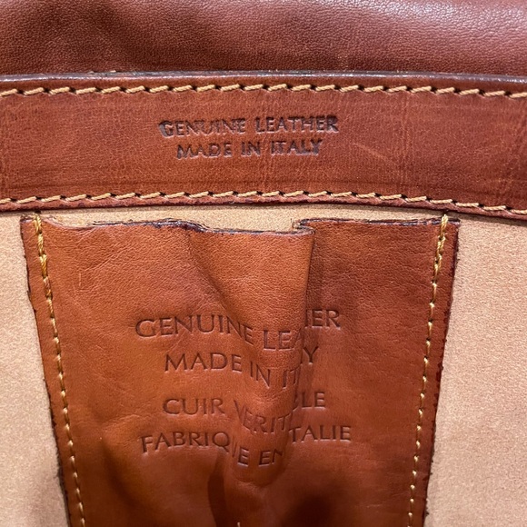 🎄I MEDICI FIRENZE Genuine Leather Crossbody Messenger-Style Bag Made in Italy - Picture 7 of 16